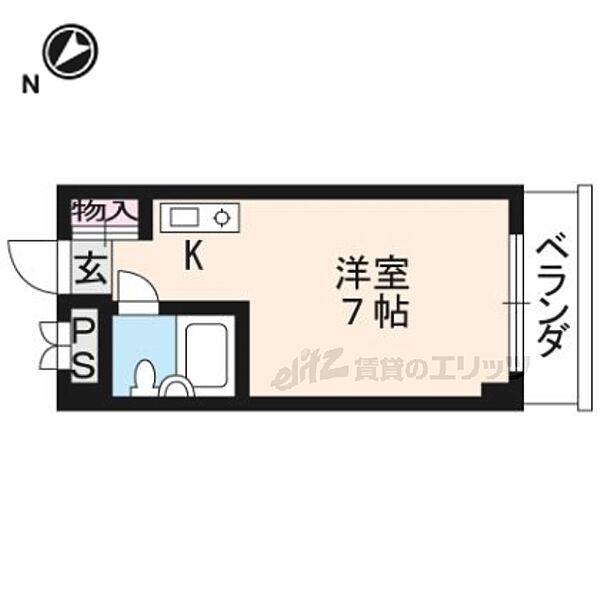 レイクフェスタ大津 303｜滋賀県大津市島の関(賃貸マンション1R・3階・18.90㎡)の写真 その2