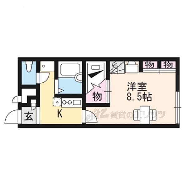 滋賀県大津市滋賀里４丁目(賃貸アパート1K・1階・23.18㎡)の写真 その2