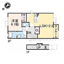 滋賀県長浜市神照町（賃貸アパート1LDK・2階・50.52㎡） その2