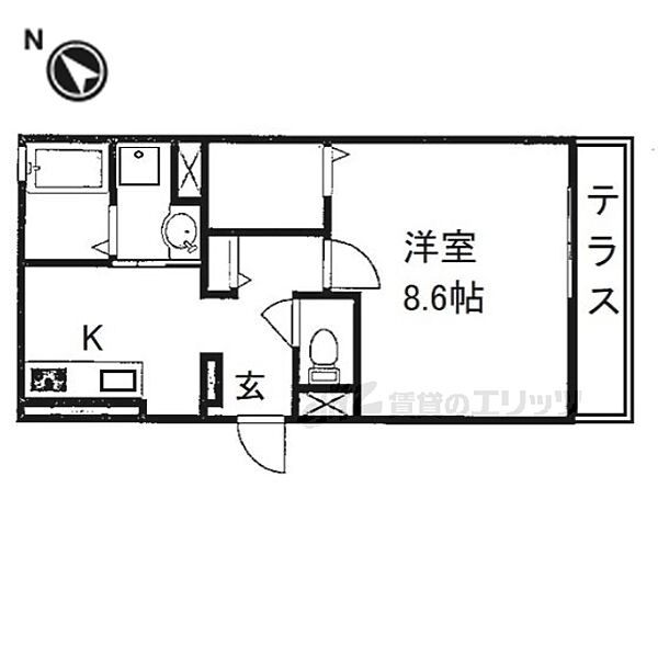 ＴＯＲＩＳＩＡ野洲 103｜滋賀県野洲市小篠原(賃貸アパート1K・1階・33.92㎡)の写真 その2