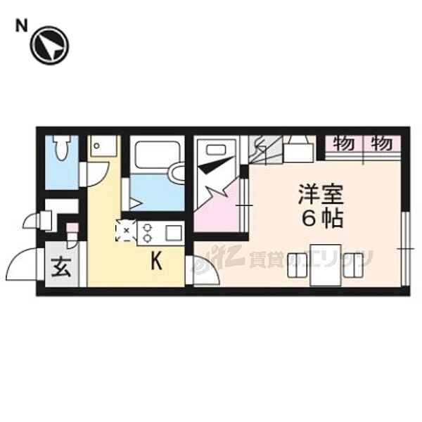 滋賀県大津市和邇今宿(賃貸アパート1K・2階・23.18㎡)の写真 その2