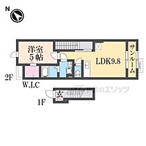 滋賀県長浜市四ツ塚町（賃貸アパート1LDK・2階・42.04㎡） その2