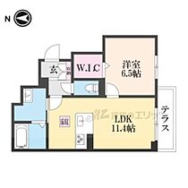 滋賀県長浜市新庄中町（賃貸マンション1LDK・1階・44.77㎡） その2