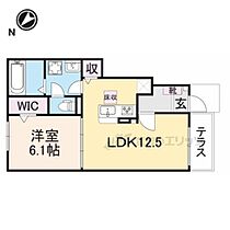 滋賀県東近江市林田町（賃貸アパート1LDK・1階・44.70㎡） その2