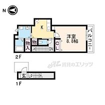 ファストウィンドII 201 ｜ 滋賀県大津市北大路２丁目（賃貸アパート1K・2階・42.43㎡） その2