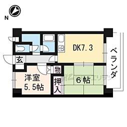 Kalen 2DKの間取図画像
