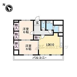 間取図画像 2LDK