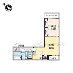 間取図画像 1LDK