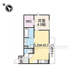 JR東海道・山陽本線 彦根駅 徒歩3分の賃貸アパート 3階1LDKの間取り