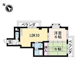 間取図画像 2LDK