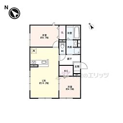 間取図画像 2LDK