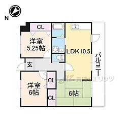 ファインヴィレッジ 3LDKの間取図画像