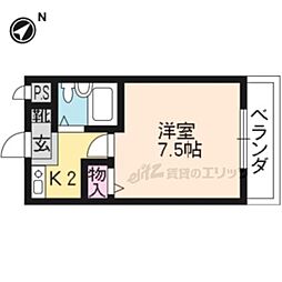 ラフィーネ瀬田 1Kの間取図画像