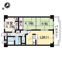 アミティエ近江八幡 3LDKの間取図画像