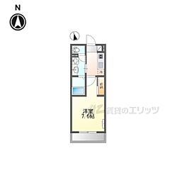 (仮)大津市御幸町マンション 1Kの間取図画像