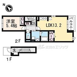 ルートメゾン 1LDKの間取図画像