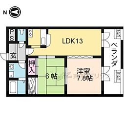 パークショアセタ 2LDKの間取図画像