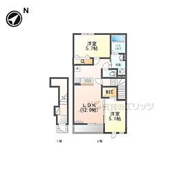 SUNNY HOME 2LDKの間取図画像