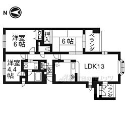 ティアラ大津 3LDKの間取図画像