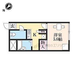 レオパレスグレイスコート 1Kの間取図画像