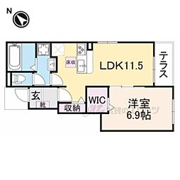 ハレレアJHT 1LDKの間取図画像