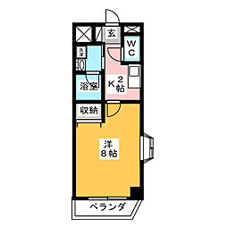 間取図画像 1K
