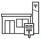 綾部本町郵便局（861m）