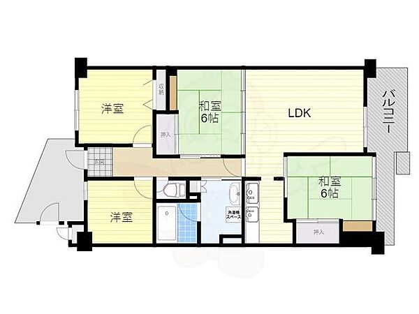 大阪府豊中市春日町５丁目(賃貸マンション4LDK・6階・90.53㎡)の写真 その2