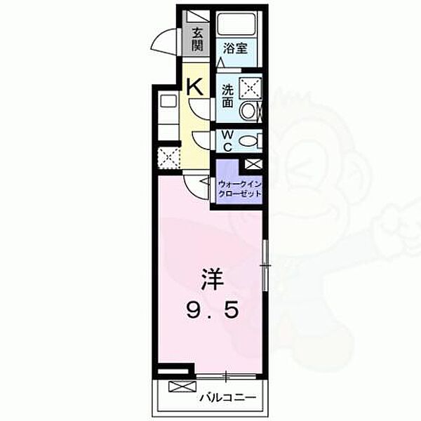 大阪府豊中市末広町２丁目(賃貸アパート1K・2階・30.42㎡)の写真 その2