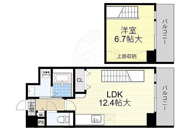 大阪府豊中市西緑丘３丁目(賃貸マンション1LDK・4階・45.62㎡)の写真 その2