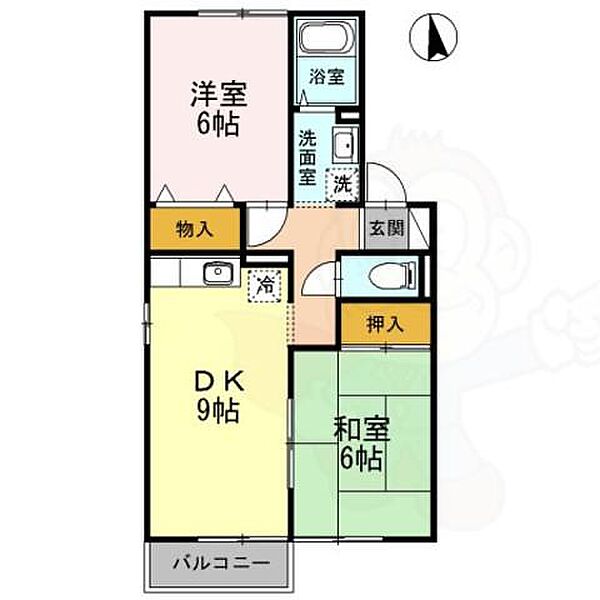 兵庫県川西市南花屋敷２丁目(賃貸アパート2DK・2階・50.42㎡)の写真 その2