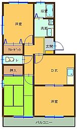 G・ティファニー 3DKの間取図画像