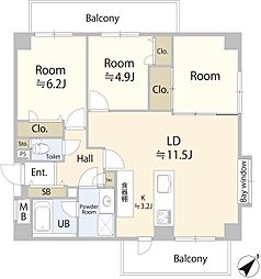 間取図画像 3LDK