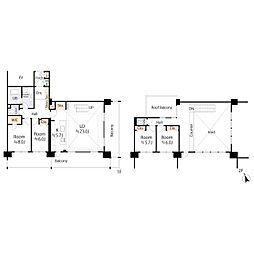 コスモひばりが丘ザ・ガーデンズフォートブリリアントヒル 4LDKの間取図画像