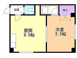 サン・シティS・S 1LDKの間取図画像