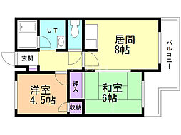 コーポ佐野富月寒東 3階/301