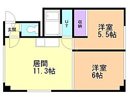 間取図画像 2LDK