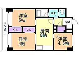間取図画像 3LDK
