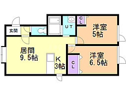間取図画像 2LDK