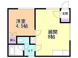 ハイムリバージュ 1LDKの間取図画像