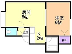 間取図画像 1LDK