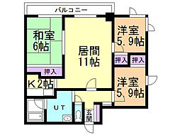間取図画像 3LDK