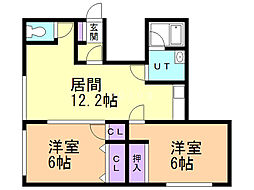 間取図画像 2LDK