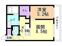 間取図画像 1LDK