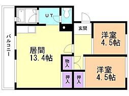 間取図画像 2LDK