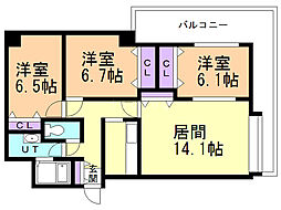 ハイブライト平岡 3階/305