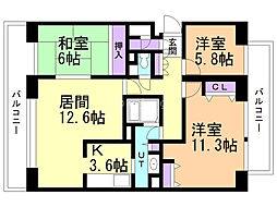 間取図画像 3LDK