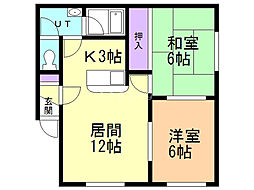 第一北祐コーポ 2階