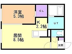 LavenderTerrace 1LDKの間取図画像