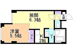 間取図画像 1LDK